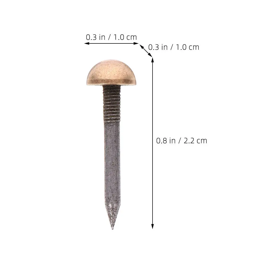 10개 장 네일 헤드 가구용 장식 못 DIY 프로젝트 소파 의자 헤드보드 벤치 클래식 라운드