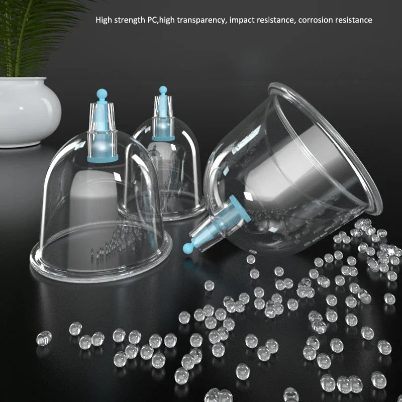 5 Cans For Massage Vacuum Cupping Set Chinese Physiotherapy Cellulite Body Suction Cups with Pump Cupping Therapy Heathly Care 4