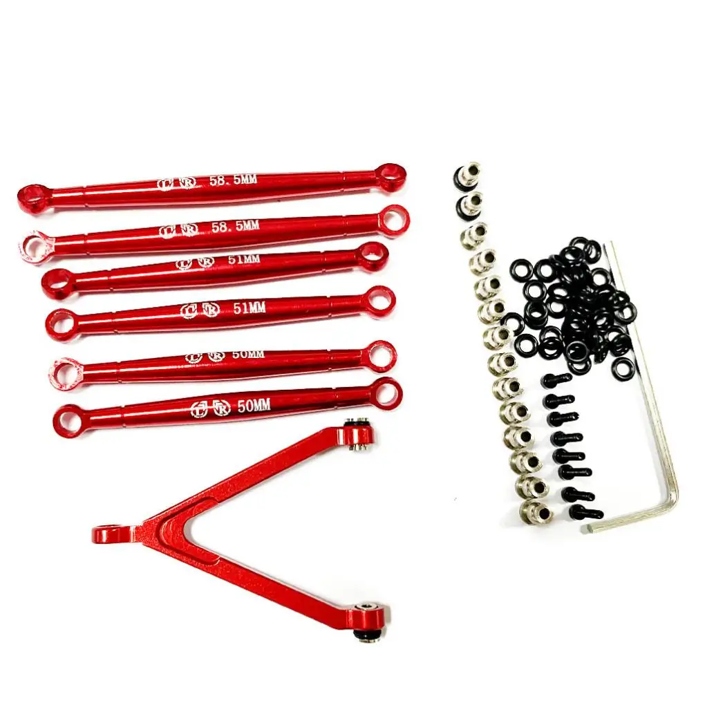 

Комплект из 7 стержней из алюминиевого сплава для рулевого управления Axial SCX24 RC Car Part, аксессуары для радиоуправляемых автомобилей, запасные части