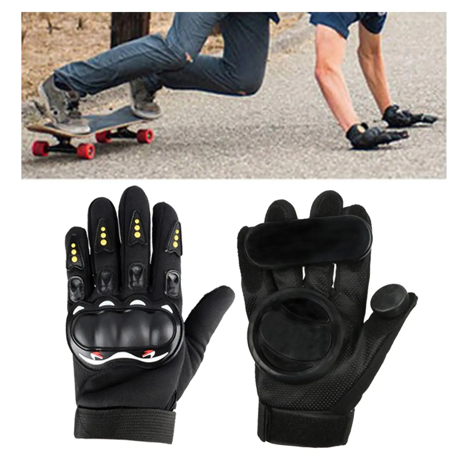 Machtigen Foto herder 2Xskateboard Handschoenen Standaard Longboard Beschermende Drift Brake  Draaien Handschoenen