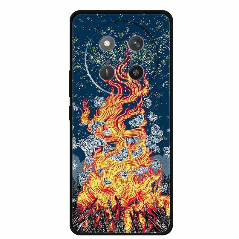 Cat Print Soft TPU Silicone Phone Cover - Lovely Painted Design