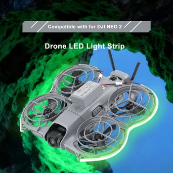 Striscia luminosa LED Volo notturno per DJI Neo 2 Accessori drone Luminosità a 3 livelli Cintura lampada impermeabile regolabile per DJI Neo2