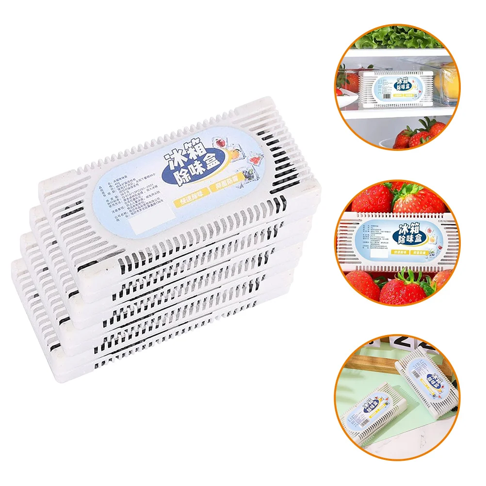 4 Pcs Trash Can 4pcs Refrigerator Deodorizer Fresh Case Air Freshener Bags Fridge Eliminate for Refrigerators
