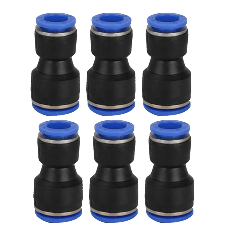 

100PC Lot PG4-6Mm 6-8Mm 6-10Mm Air Pneumatic Fitting One Touch Into Straight Fittings Plastic Quick Connectors