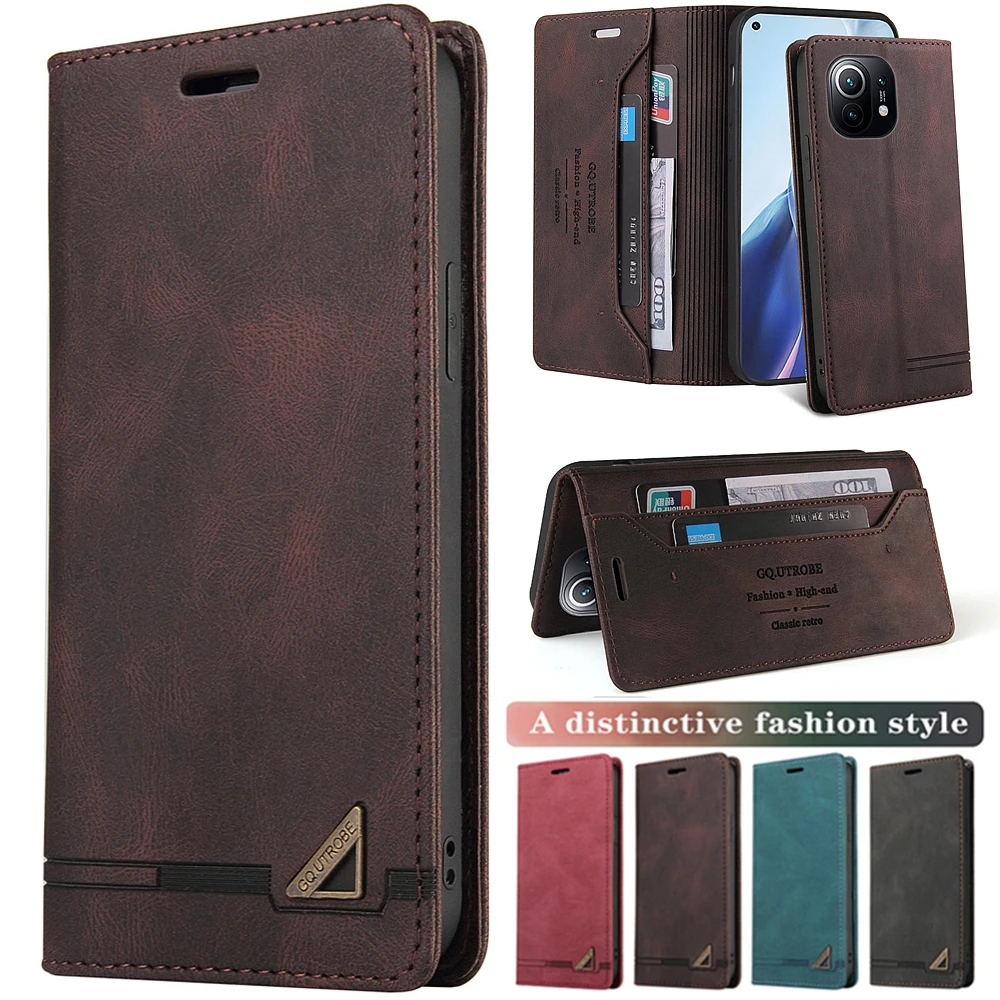 Кожаный чехол для Xiaomi RedMi Note 10 11 11S 10S 9S 9 8 7 Pro 9T 9C 9A Mi 11T Poco X3 GT NFC M4 M3 F3 10T | Мобильные