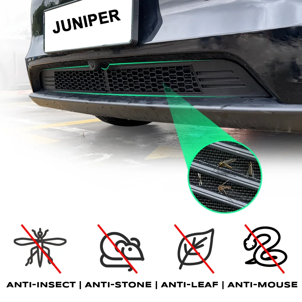 TESY Für Tesla Model Y L YL / Y Launch Juniper Innerer Lüftungsgitter Unterer Stoßfänger Anti-Insekten-Netz Lufteinlass Staubschutzabdeckung – Detail 23