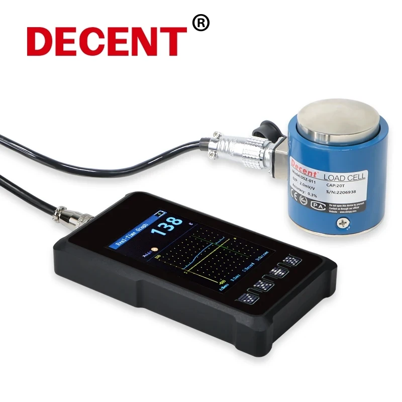 

Portable Handheld Digital Dynamometer: Rechargeable Force Gauge with Load Cell for Measurement