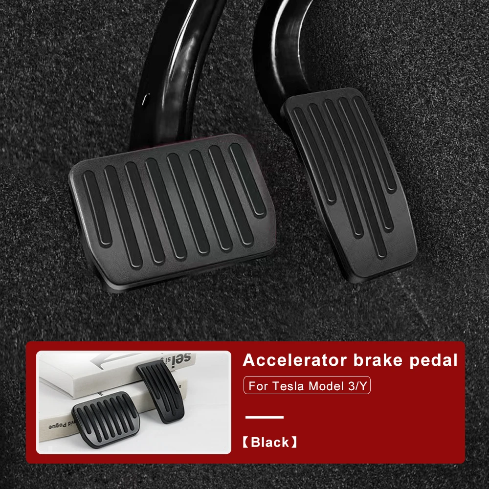 

Aluminum alloy Foot Pedal For Tesla Model 3 Y Accelerator Gas Fuel Brake Pedal Rest Pedal Pads Mat Cover Accessories Car Styling