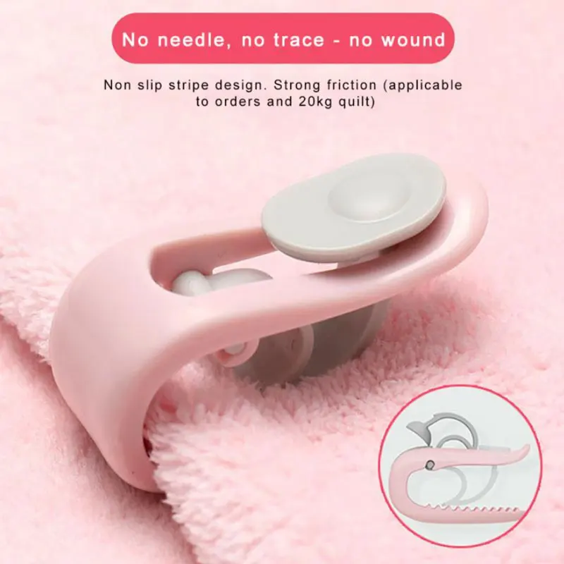 6Pcs/Set Quilt Non-Slip Fixing Clip Blanket Clip Duvet Sheet Fixer Anti-run Bed Sheet Quilt Fastener Sleep Anti-runing Device