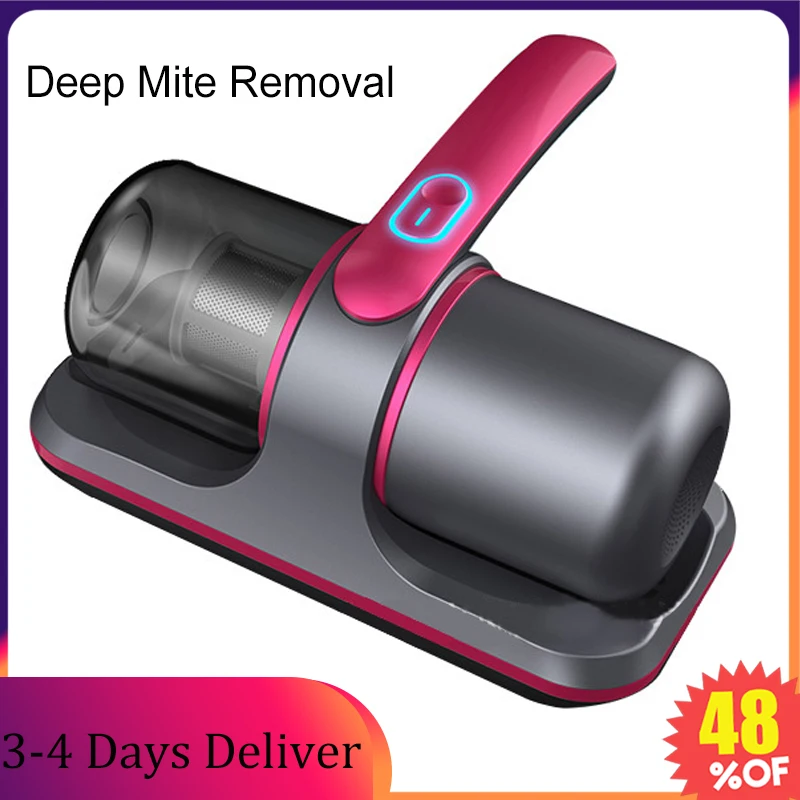 Wireless Mite Remover 24W USB Rechargeable Mite Vacuum Cleaner Household Silent UV Sterilization Bed Mattress Sofa Mite Cleaner