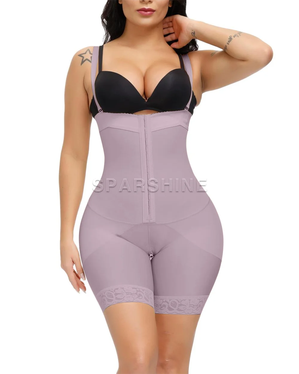 Fajas Women High Waist Butt Lifter Abdominal Control Slimming Shapewear Sexy Seamless Flat Belly Open-Bust Compression Bodysuit