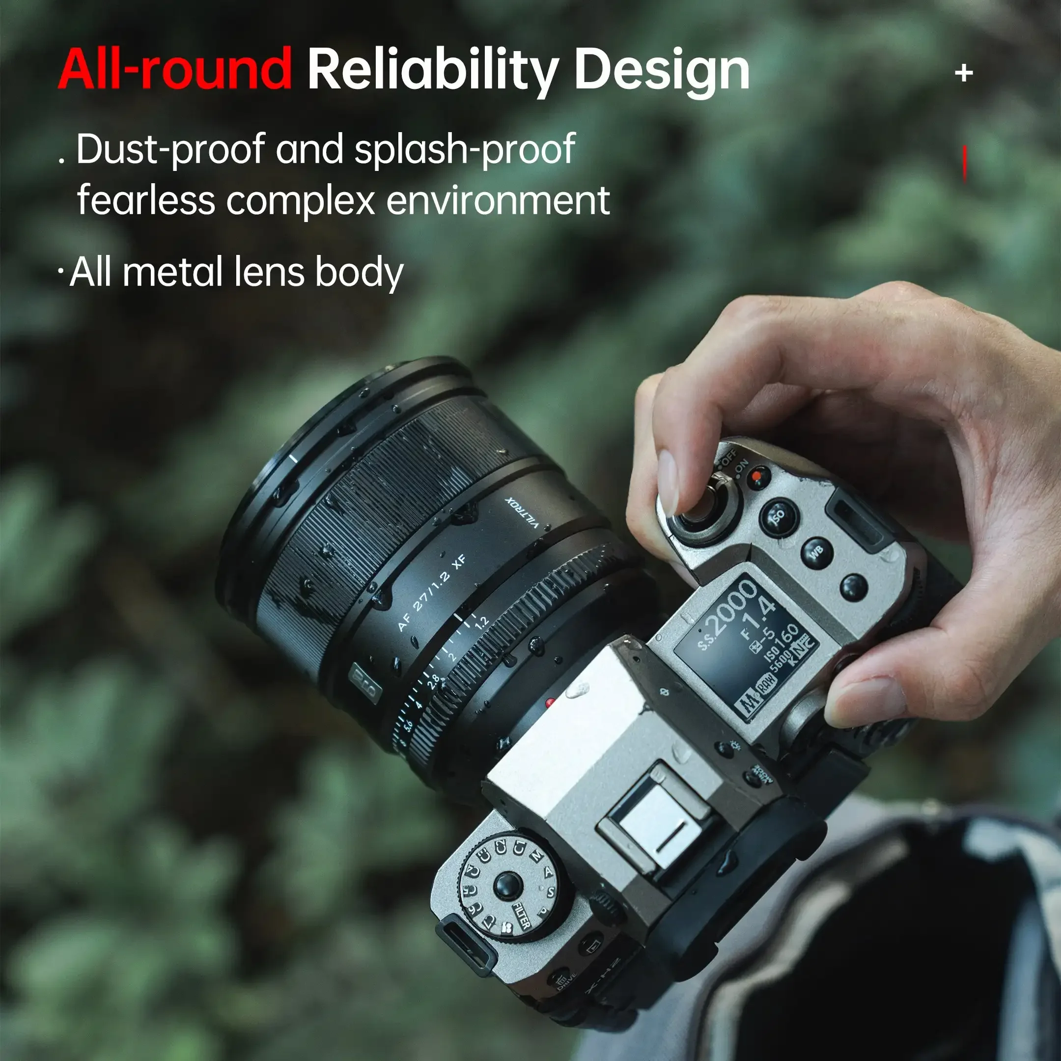 Фото VILTROX 27 мм F1.2 Pro для объектива камеры Sony Fujifilm Nikon объектив Prime объектив Fuji XF Sony E Nikon Z Большая диафрагма фотообъектив с автофокусом №4