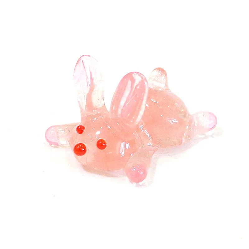 

Cute Bunny Mini Figurines Ornament Creative Rabbit Tiny Statue Home Table Fairy Garden Kawaii Decor Xmas New Year Gifts for Kids