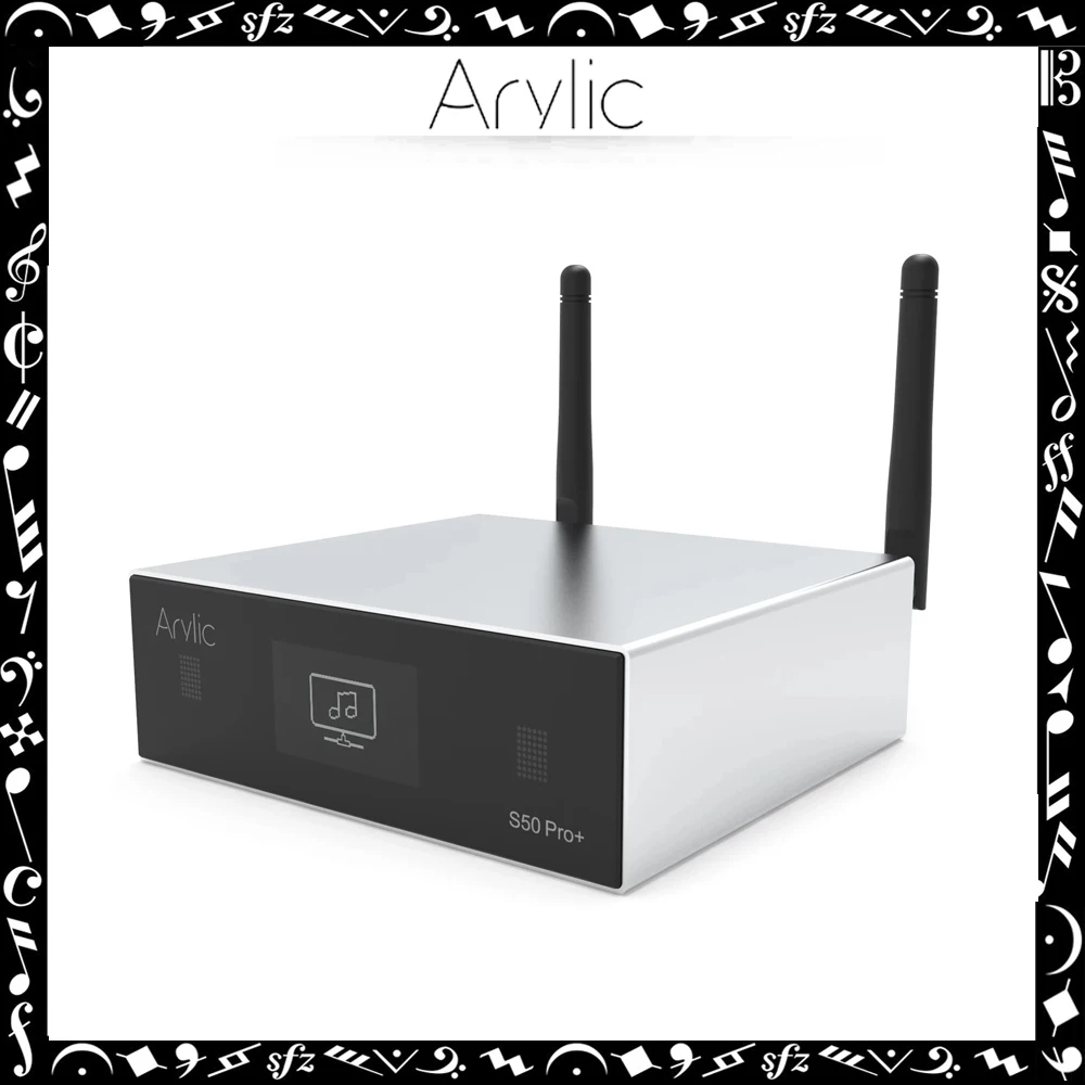

Arylic S50 Pro+ WiFi & AptX HD Preamplifier With ESS Sabre Dac AKM ADC Multiroom Airplay Tidal Internet Radio DLNA QPLAY UPNP