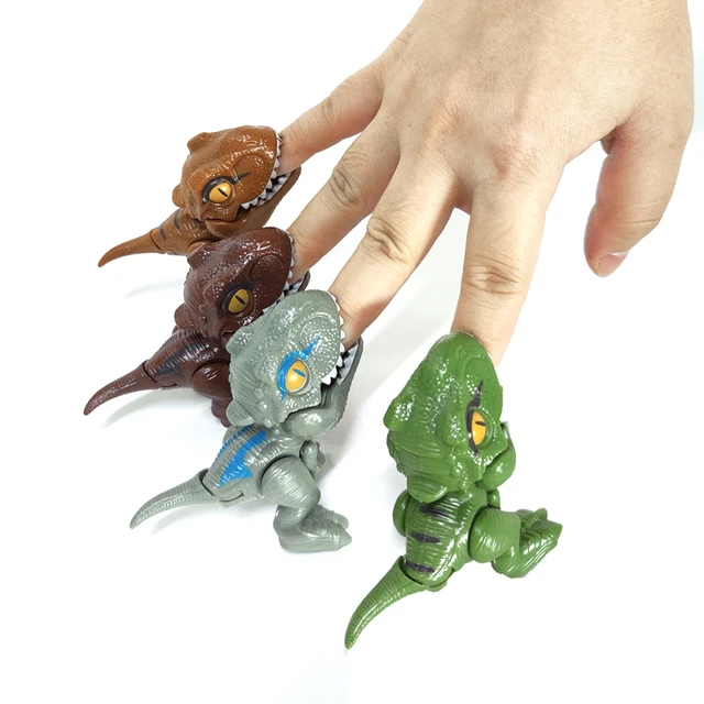 Dinossauro fidget figuras mundo brinquedo jurássico dominion dedo mordida t  rex interativo ovo pterossauro triceratops frete grátis itens - AliExpress