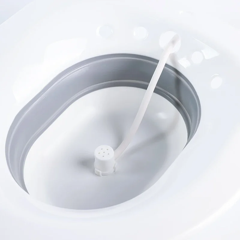 Bidé Portátil Dobrável para Mulheres, Auto Limpeza Materna, Partes Particulares, Irrigador de Quadril, Banheira, Assento Sanitário, Grávidas e Idosos