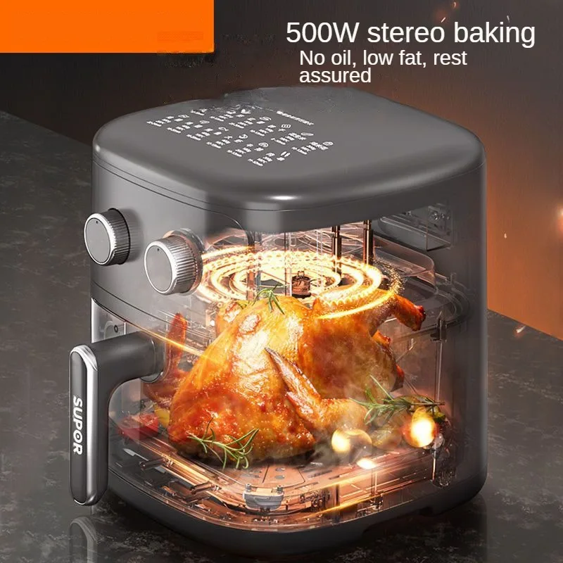 5L Air Fryer Steam Fryer Temperature and Time Control Intelligent Timer Non-stick Auto Power Off Multi-function Electric Fryer 5