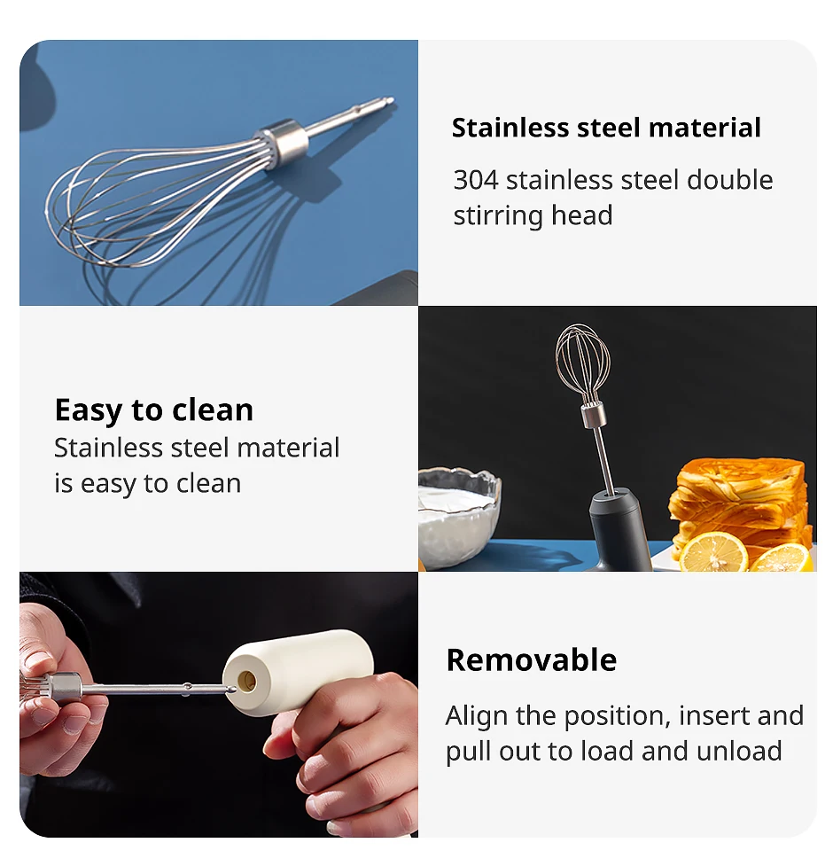 Portable Wireless Electric Food Mixer 6