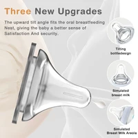 Dr.isla Glass Bottles Newborn Feeding Bottles 80ML/160ML Baby Bottle Anti-flatulence Milk Feeding Bottles Infant BPA free 2