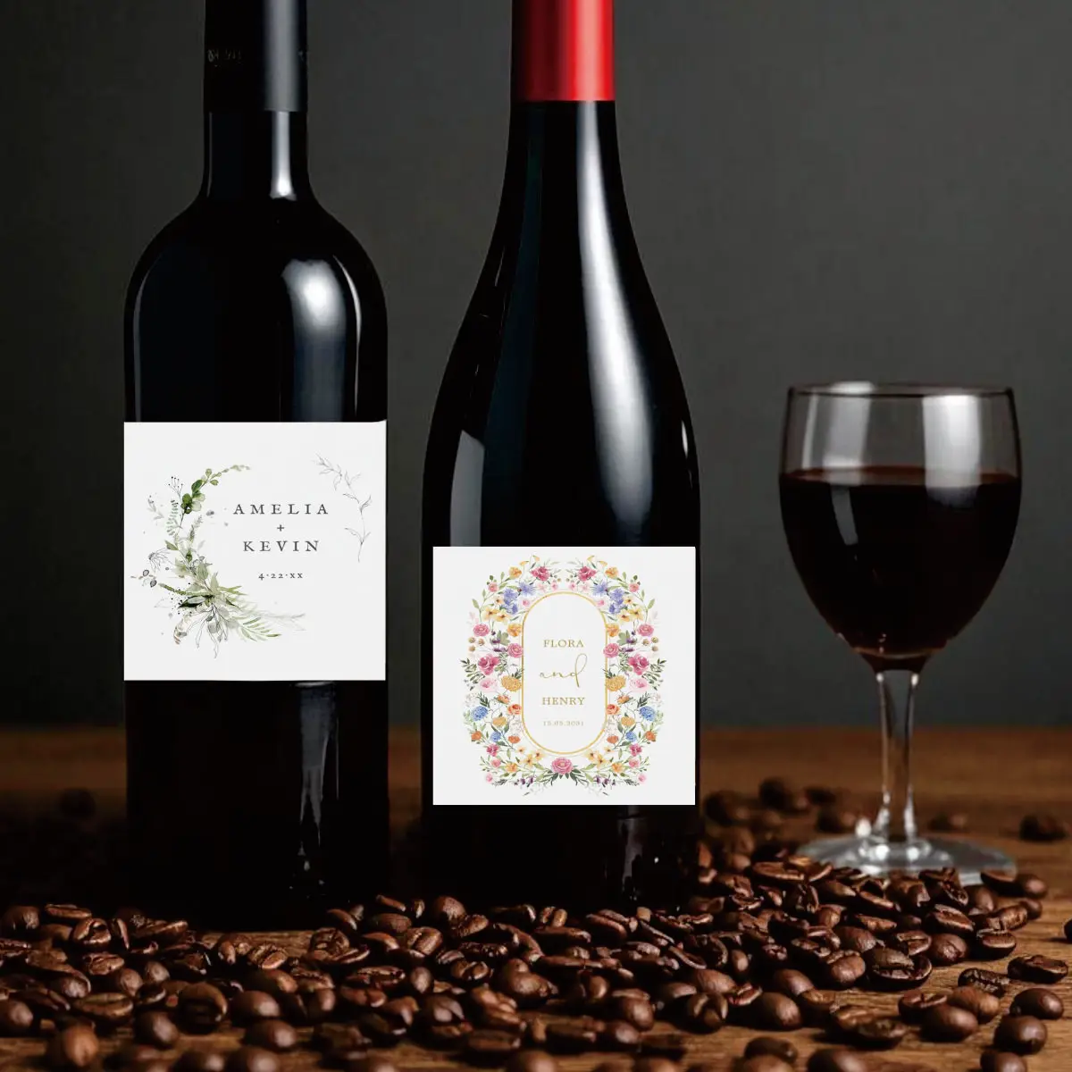 30-Pack Customizable Bottle Label Stickers – Personalized Packaging Labels with Any Tex... - SKU SSL900259 - UGI Packaging