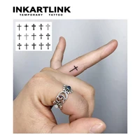 Cross Temporary Tattoo,Lasts To 15 Days New Technology Magic Waterproof Semi Permanent Sticker. 2