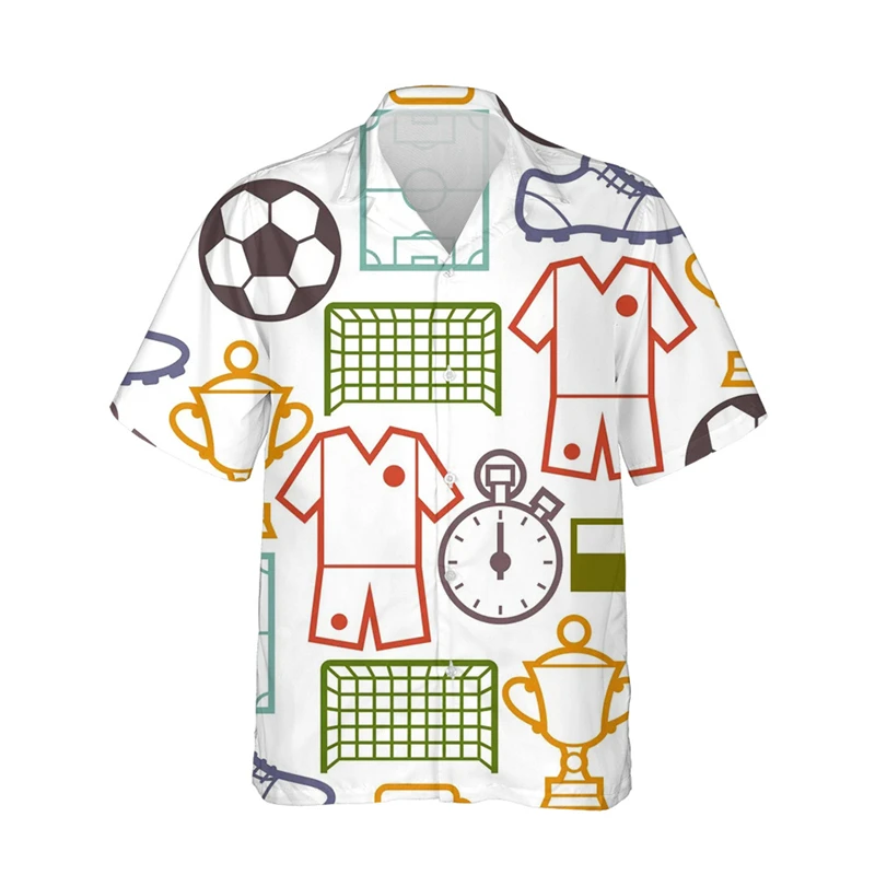 thumbnail image 1 of Camiseta hawaiana de baloncesto y fútbol con estampado 3D para hombre, camisas playeras de gran tamaño con botones para hombre, ropa de verano, camisetas de manga corta, 1 of 5