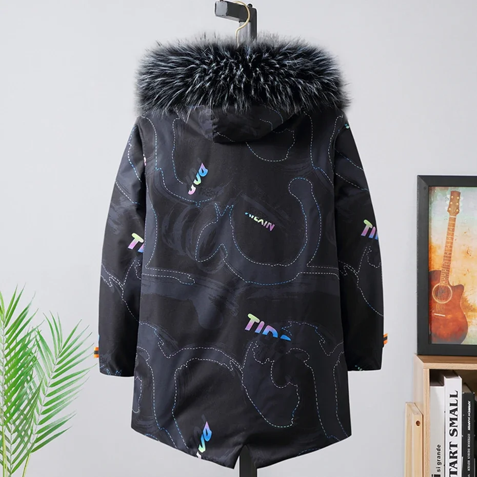 11XL Parkas Men Big Size Winter Jackets Fur Collar Coats Thicken Warm Parkas Outwear Big Size 9XL 10XL Padded Jackets and Coats 2