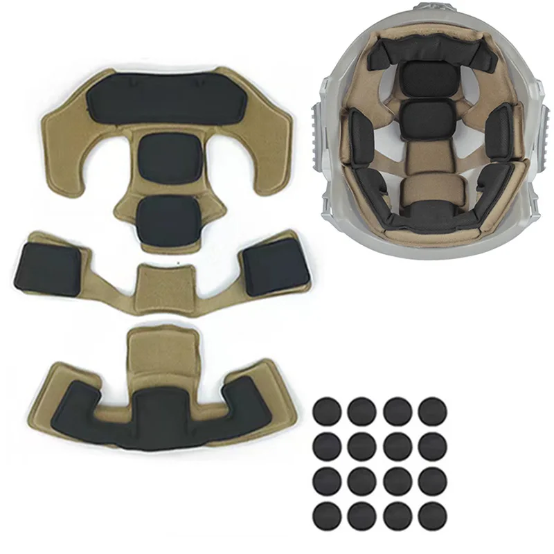 ShockproofHelmetLinerCushionSetHelmetsInnerPadsKitHeadgear