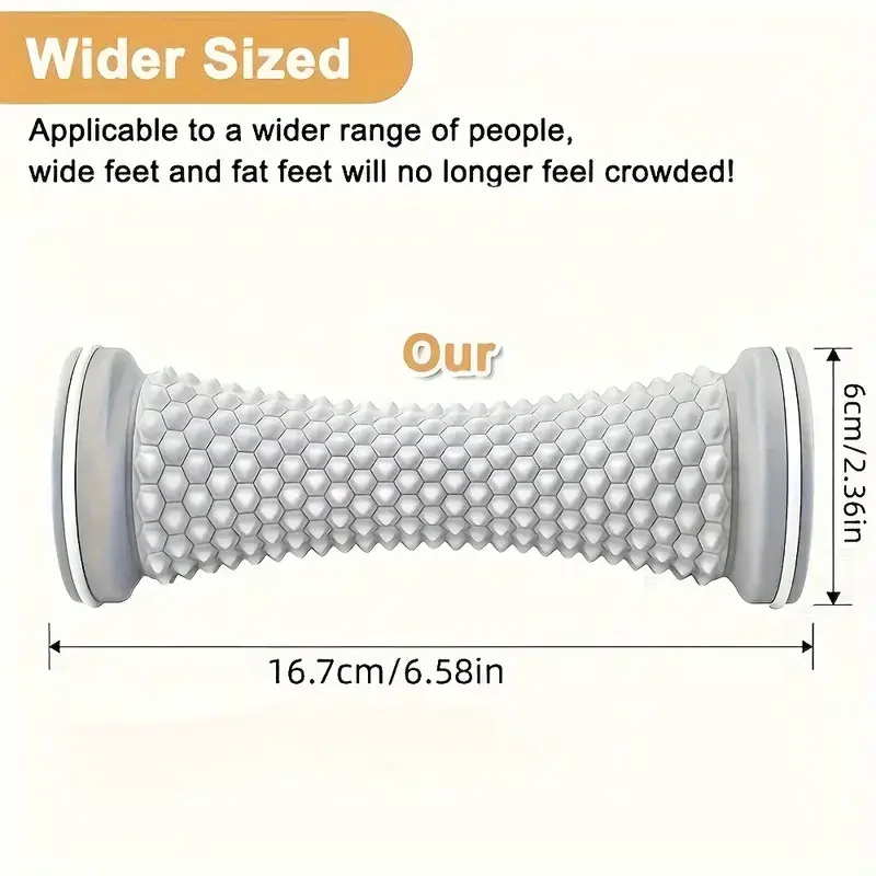 1pc Plastic Yoga Muscle Massage Roller Foot Training Device Multi-functional Foot Roller for Muscle Network Drainage