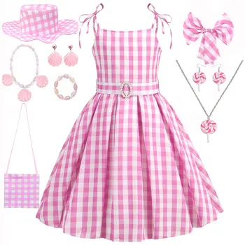 Girls Plaid Summer Dress 1