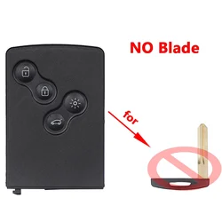 4 - Button Smart Remote Key Shell with Blade - Premium Car Key Case Replacement (Key Shell No Blade 2)