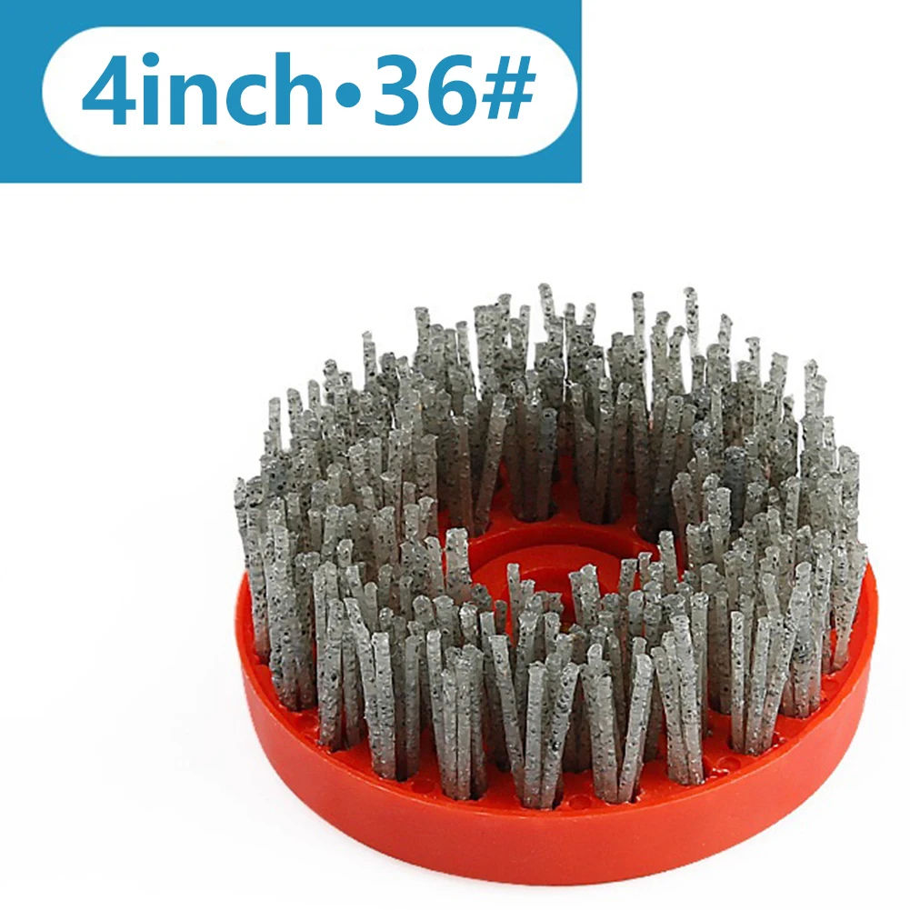 

Длительный срок службы, нейлоновая щетина, кремниевый уголь, 4 дюйма, антикварная стильная абразивная щетка для полировки камня, очистки