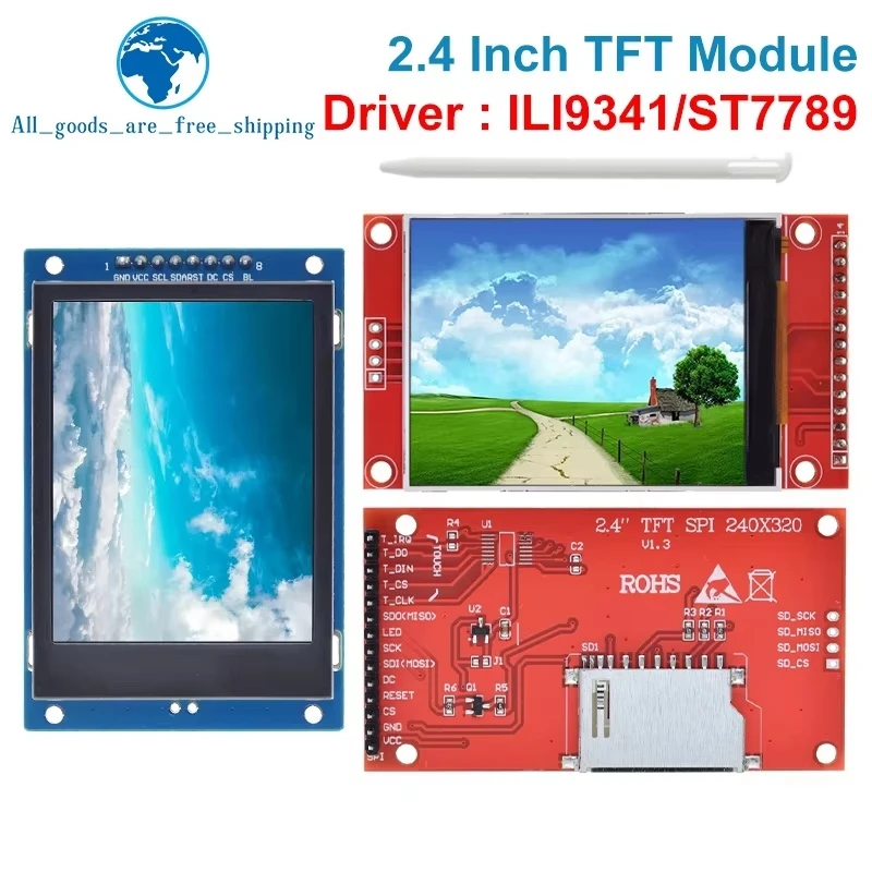 Display Tattile LCD TFT Da 2,4 Pollici - Compatibile Con Arduino E Raspberry - Foto 7