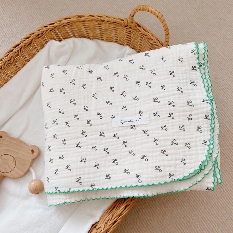 

Baby Towel Cotton Bath Towel Ultra-Absorbent Infant Toddler Newborn Swaddle Wraps Muslin Swaddle Blankets Double Layers