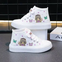 Multi Colored Kids Casual Shoes Cartoon Mid Top Anti Slip Spring Autumn Outdoor Kids Canvas Shoe Sizes 26-37 Sandalias De Mujer