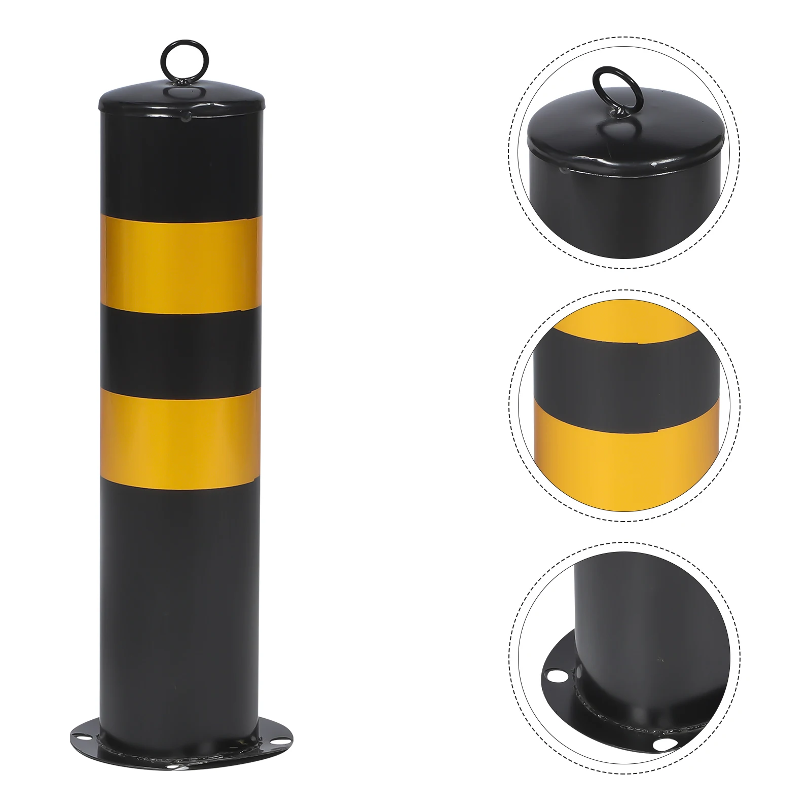 Supply Safety Bollard 1 pc Warning Column Delineator Post Cone Railing Barriers Road Stanchion Cone Pole Barricade Base Delineator Post Cone