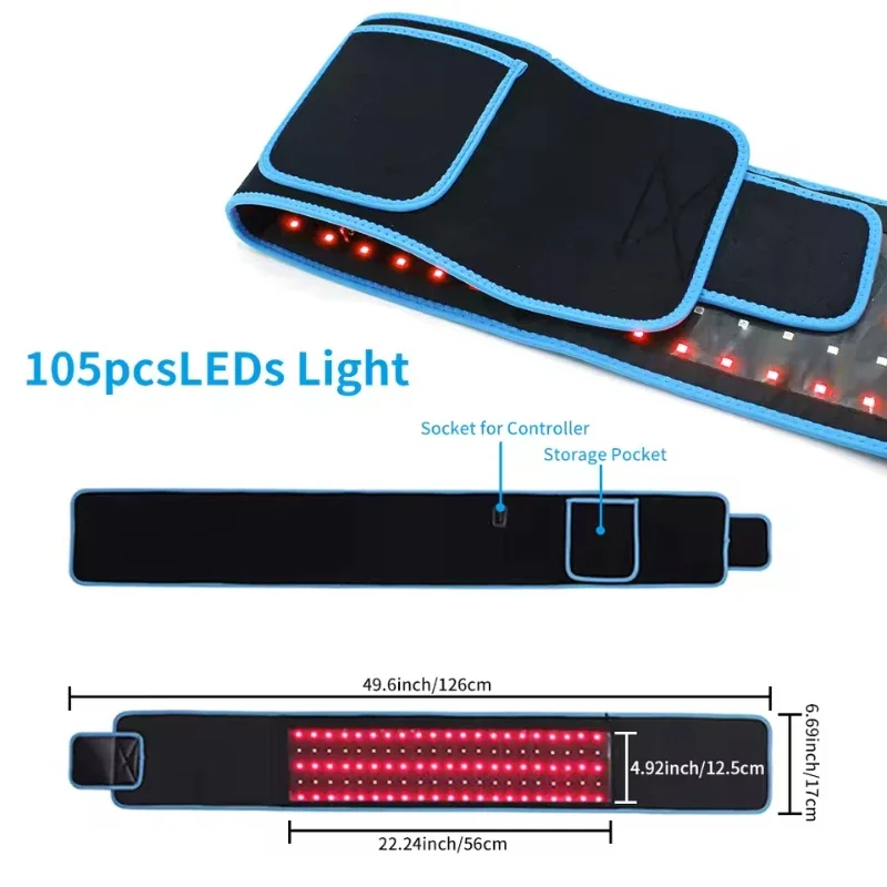 Full Body Red Light Therapy Mat 660nm 850nm Infrared - Large Coverage Light Therapy Pad for Home Use