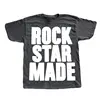 Rock Goth Fashion Men's Punk Grunge Hip Hop Rap Vintage Letter Print Short T-Shirt Casual Oversized Y2K Cotton Streetwear 6