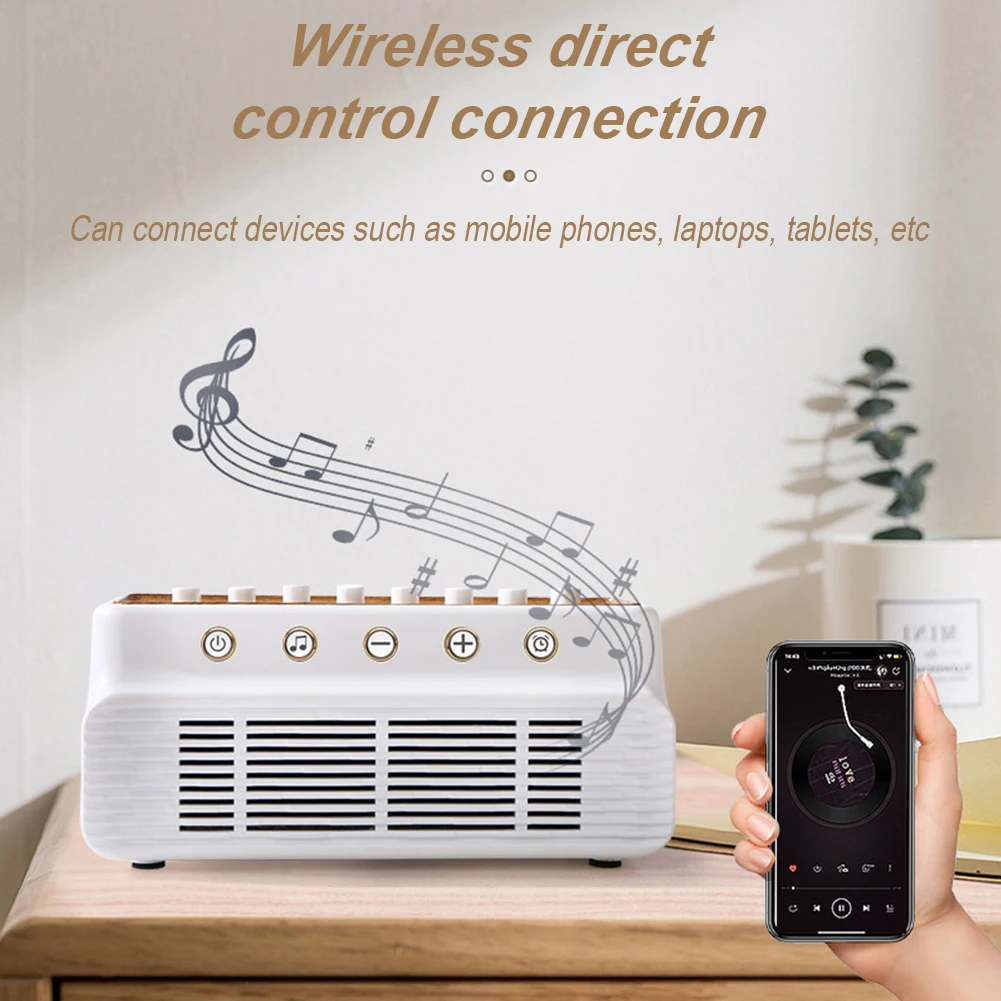 Nature Sounds Mixer Speaker Craeative Music Box Rechargeable Bluetooth Speaker Timer White Noise Sleep Machines Desktop Speaker