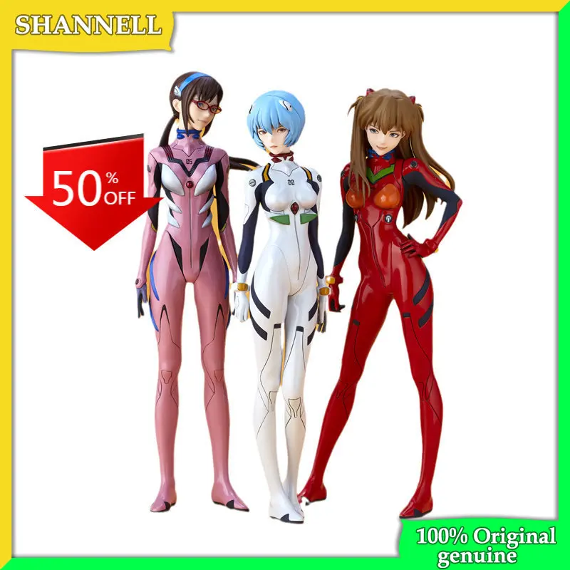 

Asuka Langley Soryu Ayanami Rei Makinami Mari Illustrious Original genuine PVC Action Figure Anime Figure Model Toys Doll Gift