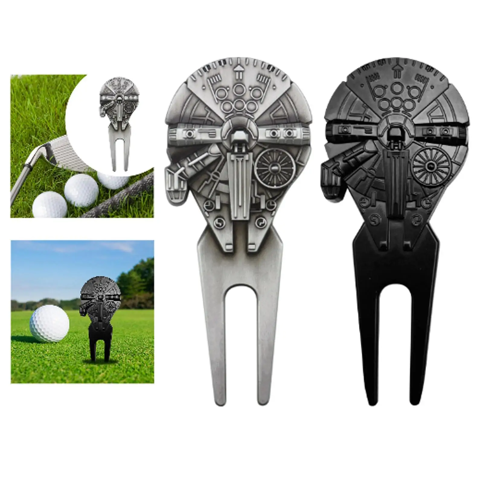 Golf Divot Tool for Golfer Portable Golfing Outdoor Replacement Gift Lightweight Sports Golf Fork Equipment Golf Pitch Fork