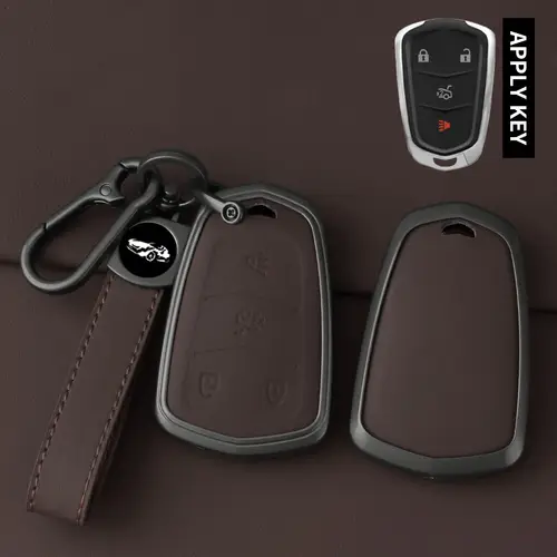 High Quality Leather Metal Car Key Case Cover Shell Fob for Cadillac 2015-2019 Escalade ATS CTS CT6 XTS XT5 SRX 3 4 5 6 Buttons - Image 10