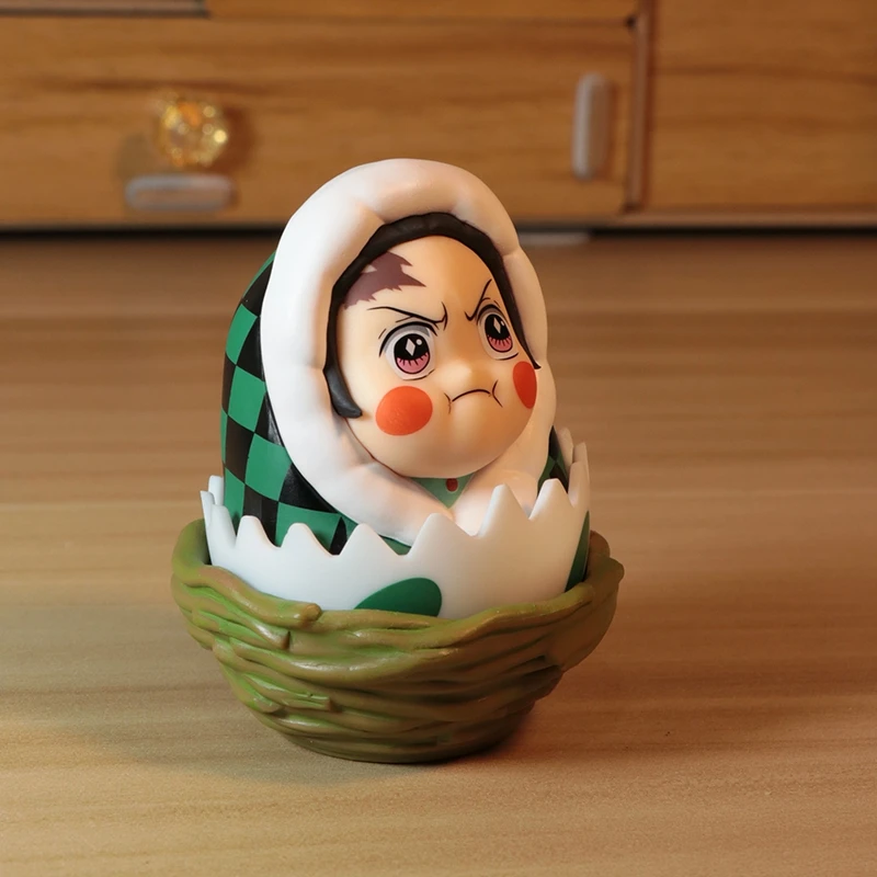 Demon Slayer Uyuyan Bobblehead Figürleri - Tanjiro/Zenitsu/Inosuke/Nezuko Anime Figür Dekor Modeli Sevimli Trend Oyuncaklar Masaüstü Süsleri Hediyeler