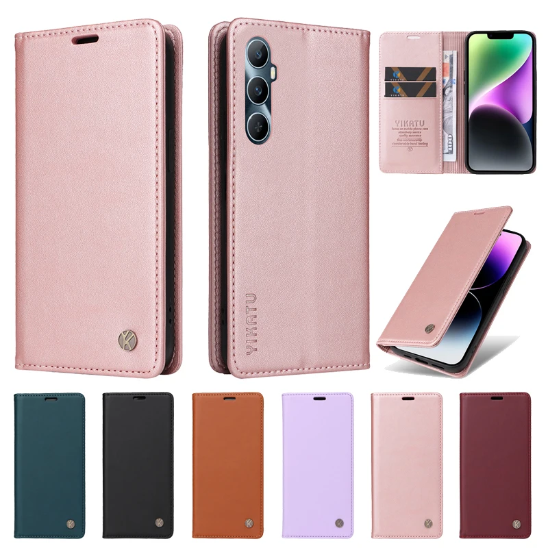 

Flip Cover Leather Case For OPPO Realme C65 C67 4G C 65 67 RealmeC65 RealmeC67 Fundas Magnetic Wallet Bags Phone Cases Card Slot