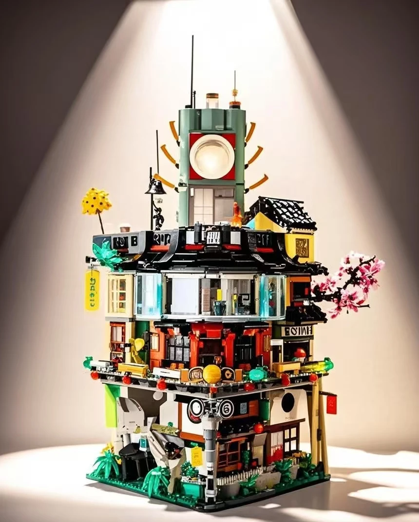 小物 Liela shop Ninja City MOC 06066 compatible 70620 - My Building Blocks Shop