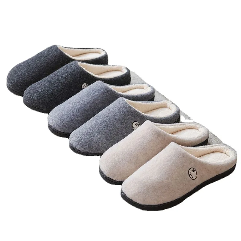 

2023 carpet fabric lamb velvet inner filling ladies slippers YX-4