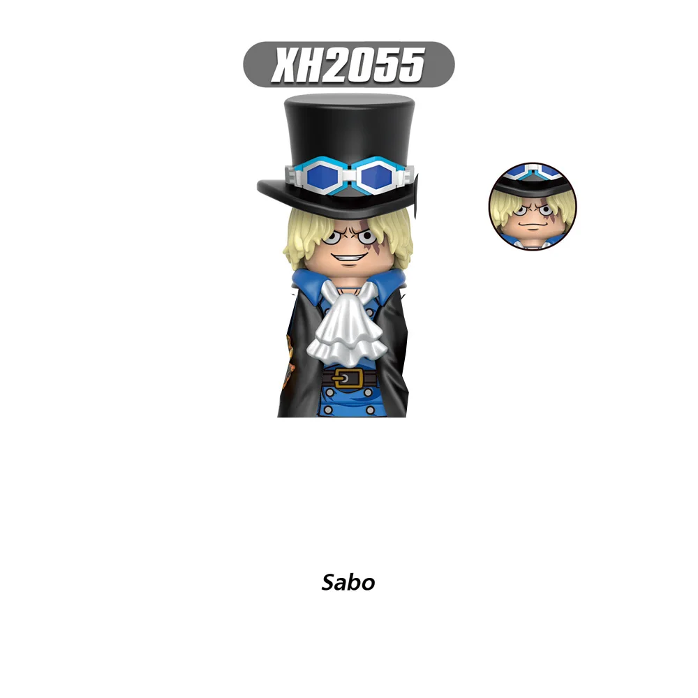 Anime One Piece Series Building Blocks Doll Sabo Portgas D Ace Edward Newgate Mini Action Figures Kids Holiday Collection Gifts