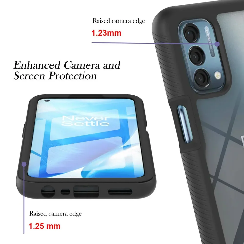 Enhanced Crystal Bumper Case with 360° Protection and Shockproof Design