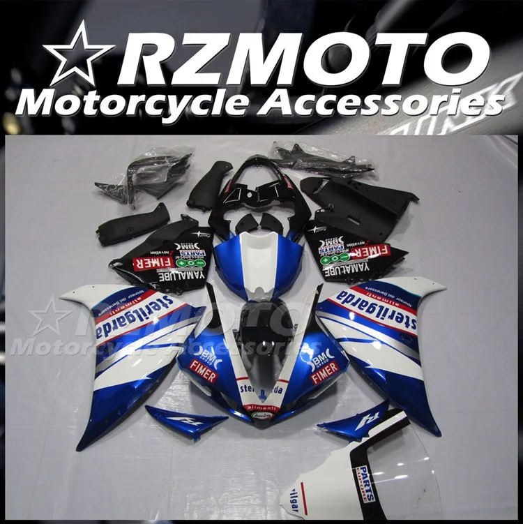 

Комплект обтекателей для мотора из АБС-пластика, 4 подарка, подходит для YAMAHA R1 2009 2010 2011 2012 2013 09 10 11 12 13 14, кузов голубого цвета на заказ