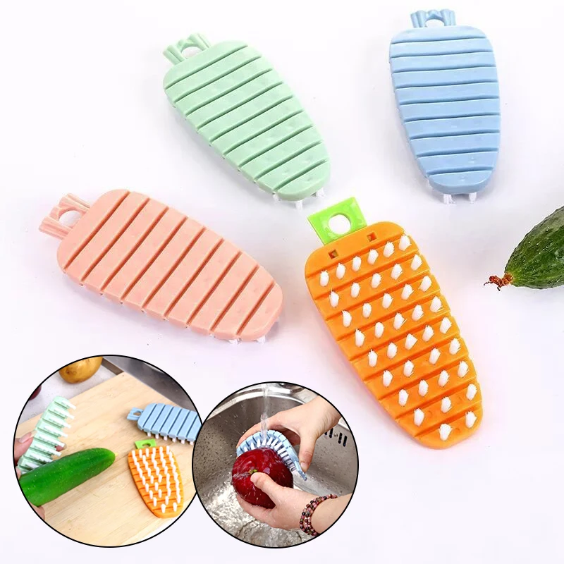 Multifunction Vegetable Fruit Cleaning Brush Flexible Potato Carrot Cucumber Cleaning Brush Kitchen Tools Accessories